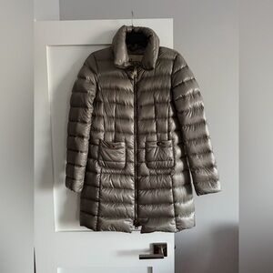 Herno Maria Jacket Puffer Coat Size 44 Light Gray